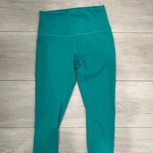 Lulu lemon leggings. Green/teal size 8